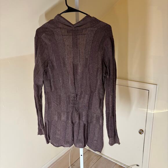 Anthropologie Sparrow EUC Women's Brown One Button Cardigan Sweater Size M - Picture 4 of 5